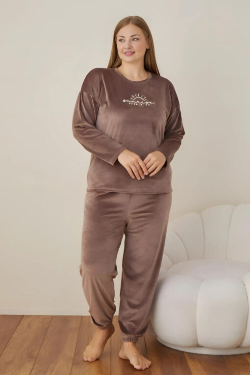 Πιτζάμα Γυναικεία Homewear Βελουτέ 5100 - Image 3