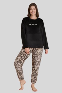 Πιτζάμα Γυναικεία Homewear Βελουτέ 09019